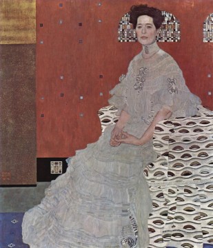  Klimt Canvas - Portrat der Fritza Riedler Symbolism Gustav Klimt